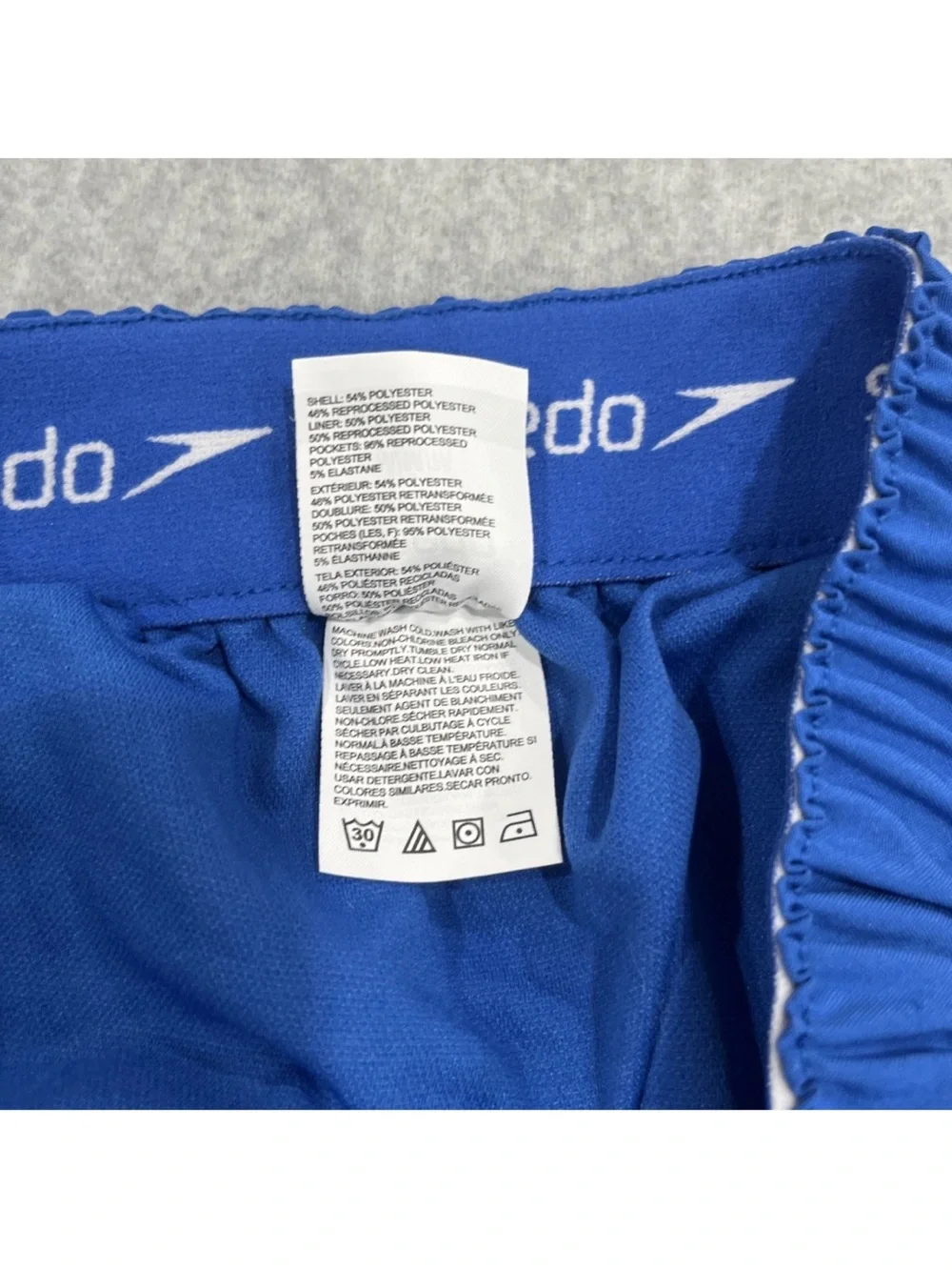Speedo Mens Swim Shorts Blue Black Green Trunks Surf Ocean Tropical Size Medium